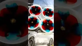 #diy Resin Art #makingTea coaster with stand alcohol ink 🌹