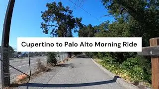 Bike Ride from Cupertino to Palo Alto - Regnart Creek, Stevens Creek, Mary Ave, Homestead, Foothill