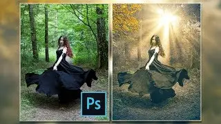 How to add sun ray easily | Photoshop CC Tutorial | Photo Manipulation