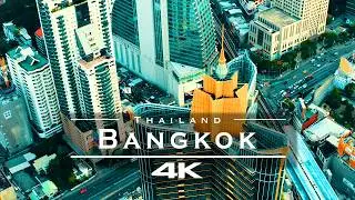 Bangkok Thailand 4K UHD | Aerial Drone Journey with Relaxing Electro Chill Music
