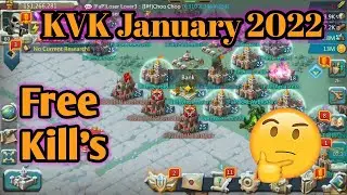 Lords Mobile KVK January 2022 | F2P Solo Trap Get Free Kill's In Lords Mobile Gameplay.