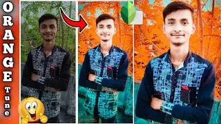 How To Clean Face in Snapseed , Snapseed Editing tutorial / Orange Tone Effect Photo Editing