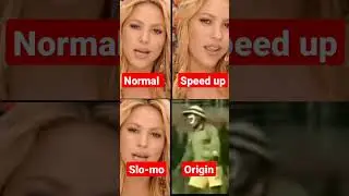 waka waka song speed normal and slo-mo #shorts #india