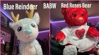 Red Roses Bear From BABW + Blue Reindeer