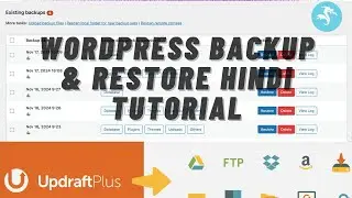 WordPress Backup & Restore Using Updraft | Save to Google Drive (Wordpress Hindi Tutorial 2024)