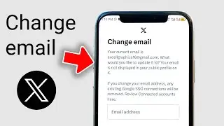 Как изменить адрес электронной почты в X (Twitter) с помощью телефона