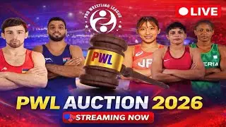 🔴Live: Pro Wresting League Auction 2026 | Mega Auction | PWL 2026 #prowrestlingleague