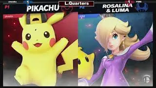 Sunday Smash Sesh #9 L.Quarters Cheeks (Pika) Vs. DSV | FIRE (Rosa)