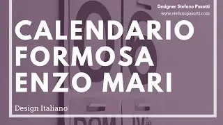 Il calendario perpetuo Formosa di Enzo Mari | Design italiano | Design del prodotto industriale