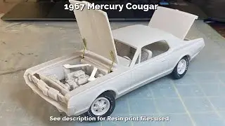 3D Resin 1967 Mercury Cougar - Build Part 1.5