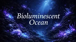 9 HOURS Bioluminescent Ocean Ambience 🌊 Deep Underwater Sleep Sounds