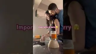 Sahi time pe sorry bol diya&hellip;😛 #funny #husbandwifecomedyvideos #couplecomedy #trendingshorts