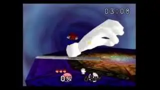【スマブラ　64】　NINTENDO６４　スマッシュブラザーズ　『very hard』　マリオでやってみた　20141116