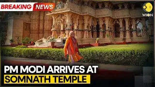 India: PM Modi Arrives at Somnath Temple; PM to Offer Prayers | WION BREAKING