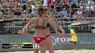 Sarah Sponcil Shows Off Her Defensive Skills vs April Ross & Alix Klineman | AVP Hawaii Open 2019