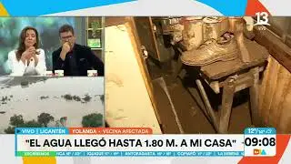 Familias en Licantén están trabajando para sacar el barro tras desborde de río. Tu Día, Canal 13