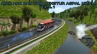 MOD APK DAN OBB BUSSID TEKSTUR ASPAL HITAM V4.4.1 // BUS SIMULATOR INDONESIA