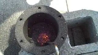 Fluidized bed biomass gasification experiment -- carbon burning (part 4)