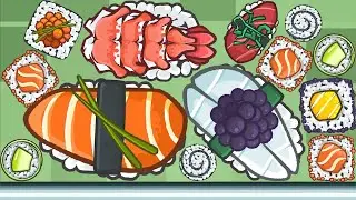 GIANT SUSHI - 2048 Balls (Drop And Merge) Suika Food Merge; Max Level, Suika Game, Drop And Merge