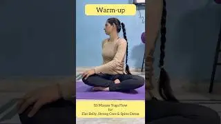 10-Minute Yoga Flow for Flat Belly, Strong Core & Spine Detox#yogashorts #dailyyoga #ytshorts