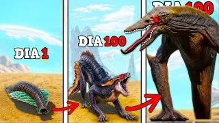 SOBREVIVI COMO SKULLCRAWLER 200 DIAS NO ARK! EVOLUI PARA O GIGANTE KAIJU DINOSSAURO TITAN GODZILLA!