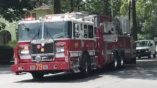 Wyomissing Fire Department Tower 79 Responding With Lots of Air Horn & Q Siren 7/20/17