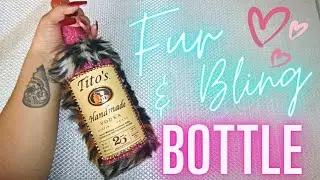 How to Bling a Bottle! | FUR , GLITTER & RHINESTONES! 🐆✨💎