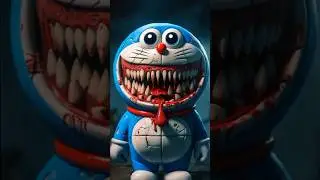 Horror version of DOREMON characters #scary #horror #bhoot #doremon #cartoon  #horrormusic #aahat
