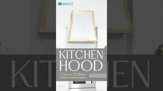 Curved White Kitchen Hood with Brass Accents | Fobest Custom Range Hood Ideas #rangehood#kitchenhood