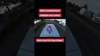 One of the mini roundabouts on one of the tallaght test routes. With mini roundabouts the same rules