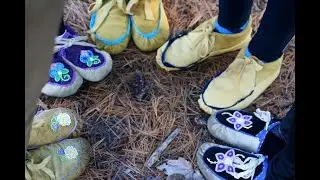 Makininikewin (Moccasin Making) Step 1 of 9, Pattern and Supplies