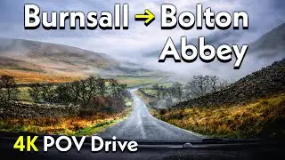 Burnsall to Bolton Abbey | Scenic POV Drive in the Yorkshire Countryside 4K 60FPS