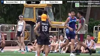 2018 ANZ Summer Touch T & F Summer League Game 25   Buccaneer Men vs Raven Men