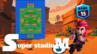 brawl stars gameplay with Colt and silver bullet and in super stadium|