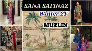 Muzlin Winter Collection 2021-22 With Price | Latest Sana Safinaz Winter Muzlin Unstitch  Catalog