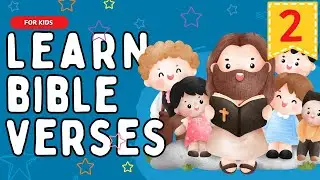 Lets Learn 5 Bible Verses - Part 2🦋 #biblestudyforkids #kidslearning