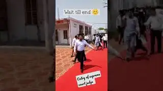 Entry of supreme court judge justice Vikram nath #supremecourt #judge #entry #shorts #shortvideo
