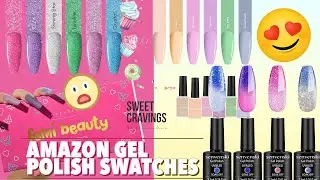 AMAZON GEL POLISH SWATCH HAUL| Senvenski| Makartt x Femi Beauty| Makartt Sweet Cravings Collection