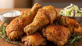 Fried Chicken ASMR 🍗 Crunchy Eating Sounds | Relaxing Cooking