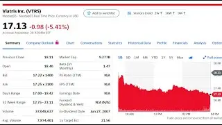 VTRS    Here&rsquo;s what you need to know Viatris stock just showed up in my account.   VTRS