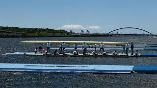 Japan opens rowing venue in Tokyo Bay