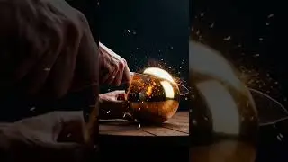 AI Generated Realistic Gold Cutting Scene | HyperReal AI