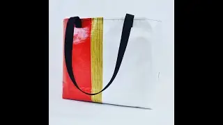 Recycled Vinyl Billboard Tote Bags