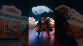 遊園地にオバケが来た👻そこにスーパーヒーロー登場🦸#おばけ#スーパーヒーロー #遊園地