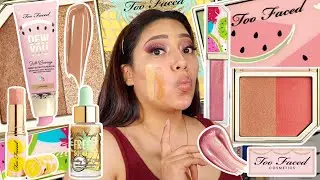 TOO FACED TUTTI FRUTTI FOUNDATION WARM BEIGE FINALLY TESTING IT OUT | FOUNDATION GIVEAWAY!!