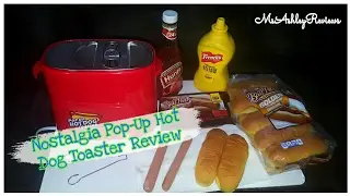 🌭Nostalgia Pop-Up Hot Dog Toaster🌭 + 😋Taste-Test