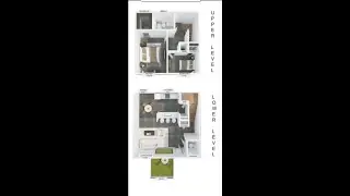 2 bed, 1.5 bath - Townhome-style floorplan - 990sf.