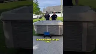 The Easy Way To Remove A Hot Tub 🛀🛞 #junkremoval #shorts