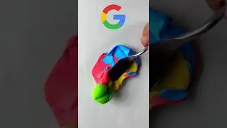 Google Logo Color Mixing || Oddly Satisfying #shorts
