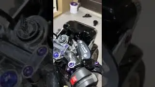 titanium bolt anodizing process and application on motorbikes #short #anodizing #titanium